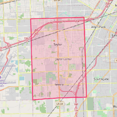 Map of Taylor