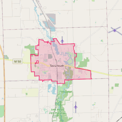 Map of Tecumseh