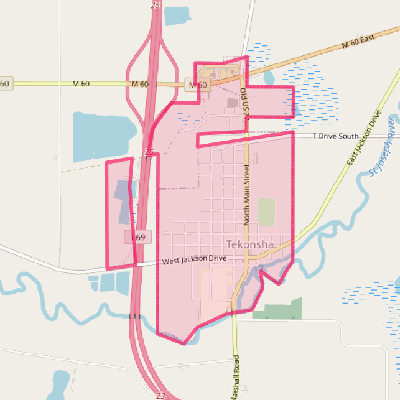 Map of Tekonsha