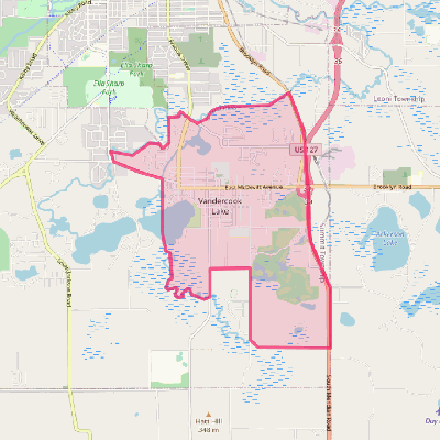 Map of Vandercook Lake