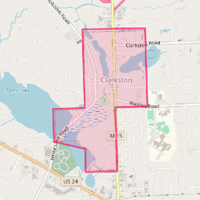 Map of Village of Clarkston