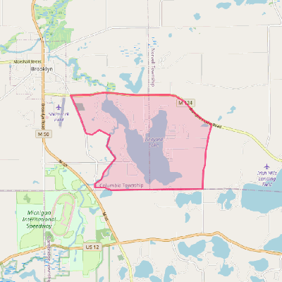 Map of Vineyard Lake