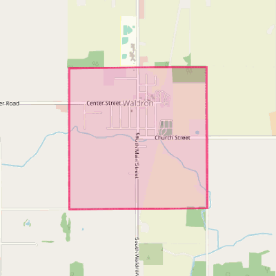 Map of Waldron