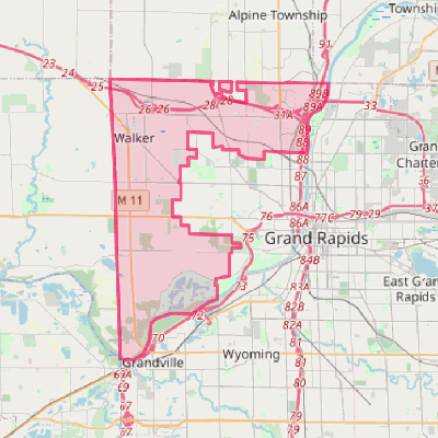 Map of Walker