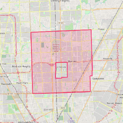 Map of Warren