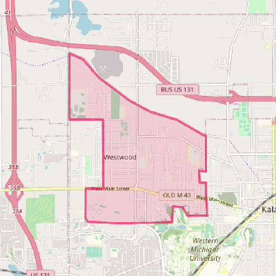 Map of Westwood