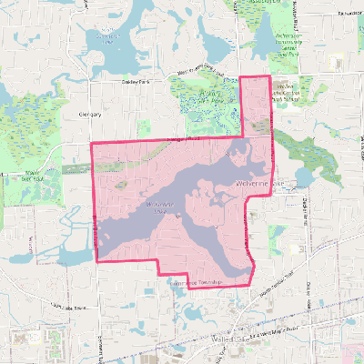 Map of Wolverine Lake