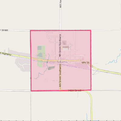 Map of Adams