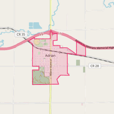 Map of Adrian