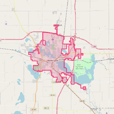 Map of Albert Lea