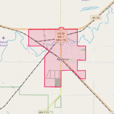 Map of Appleton