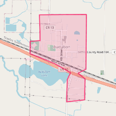 Map of Audubon