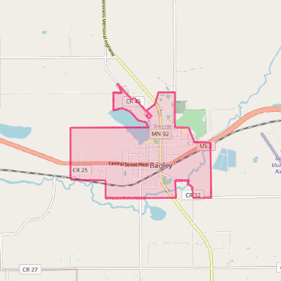 Map of Bagley