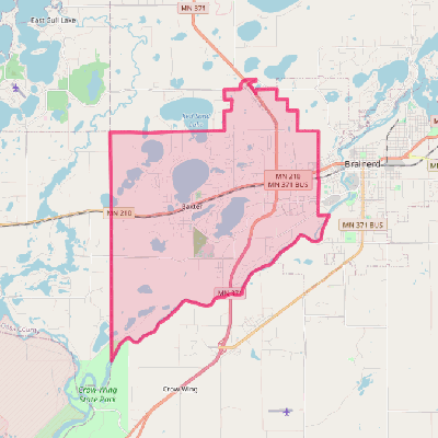 Map of Baxter