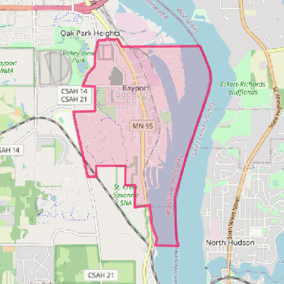 Map of Bayport