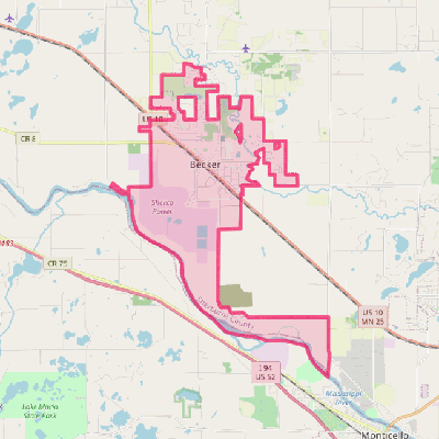 Map of Becker