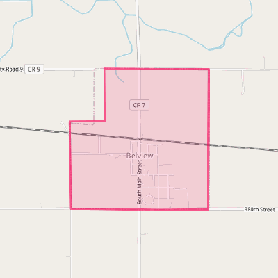 Map of Belview