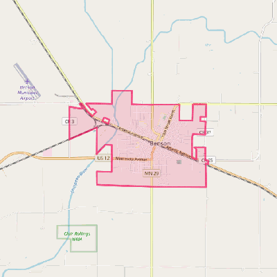 Map of Benson