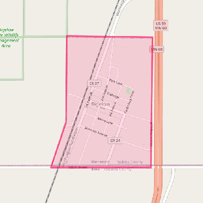 Map of Bigelow