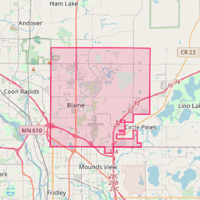 Map of Blaine