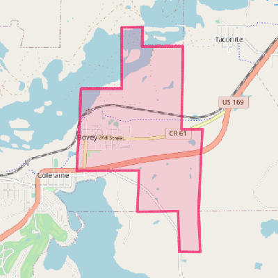 Map of Bovey