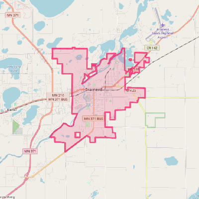 Map of Brainerd