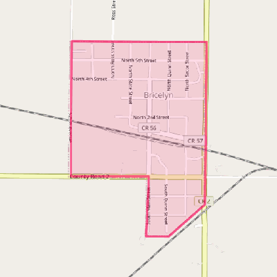 Map of Bricelyn