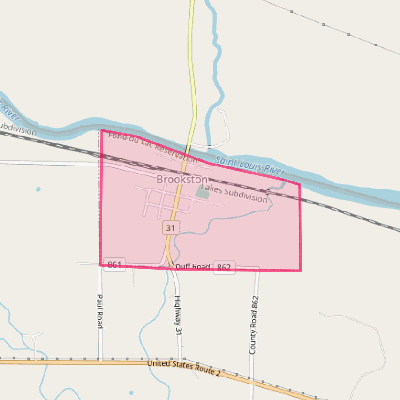 Map of Brookston