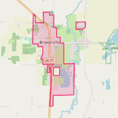 Map of Browerville