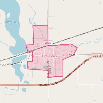 Map of Brownton