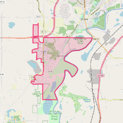 Map of Carver