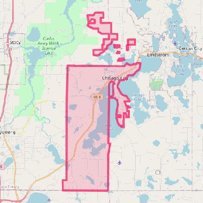 Map of Chisago City