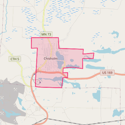 Map of Chisholm