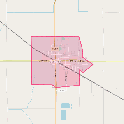 Map of Clarkfield