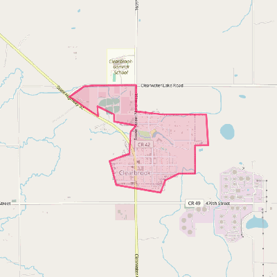 Map of Clearbrook