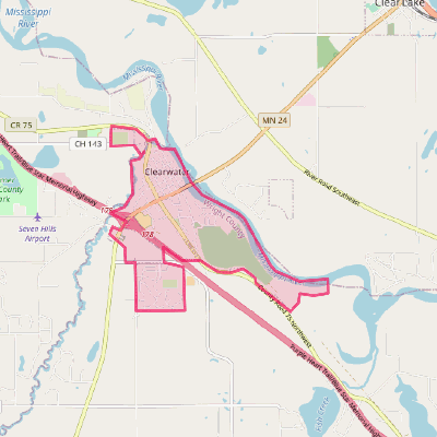 Map of Clearwater