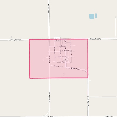 Map of Clements