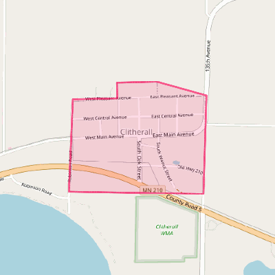 Map of Clitherall