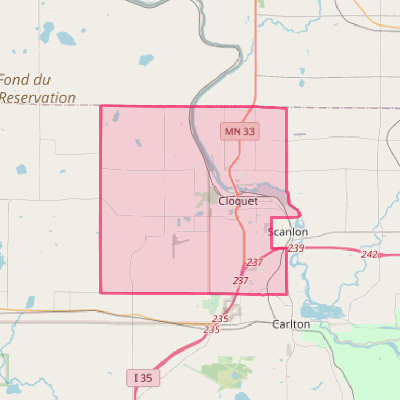 Map of Cloquet