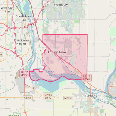 Map of Cottage Grove