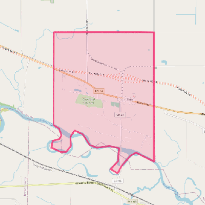 Map of Courtland