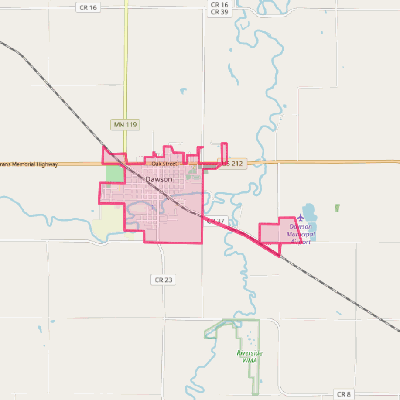 Map of Dawson