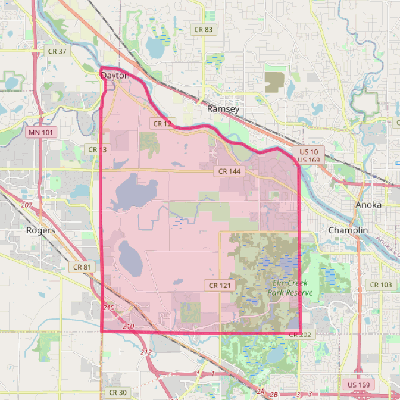 Map of Dayton