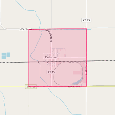 Map of Delavan