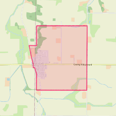 Map of Dennison