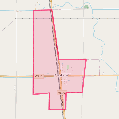 Map of Donaldson