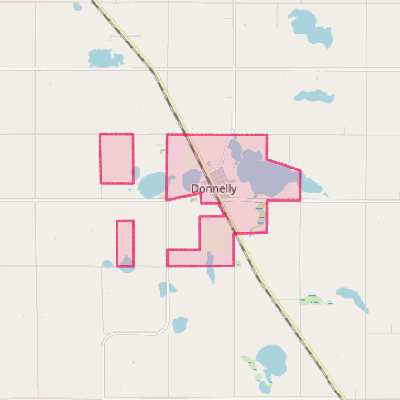 Map of Donnelly