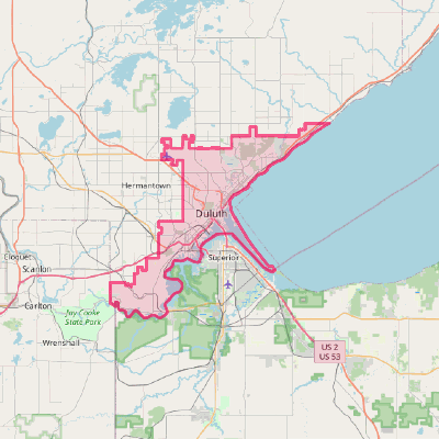 Map of Duluth