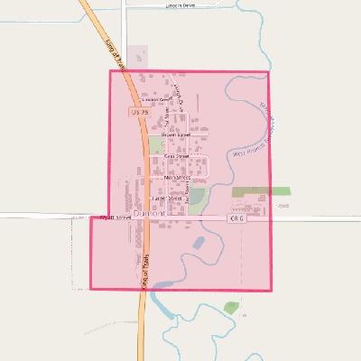 Map of Dumont