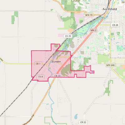 Map of Dundas